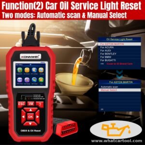Konnwei KW851 obd2 scanner oil reset oil service reset