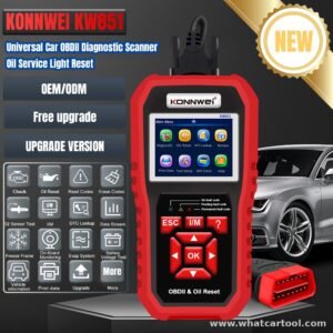 Konnwei KW851 obd2 scanner oil reset overview