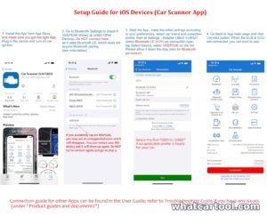 Step-by-step setup guide for Veepeak OBDCheck BLE with the Car Scanner app on iPhone