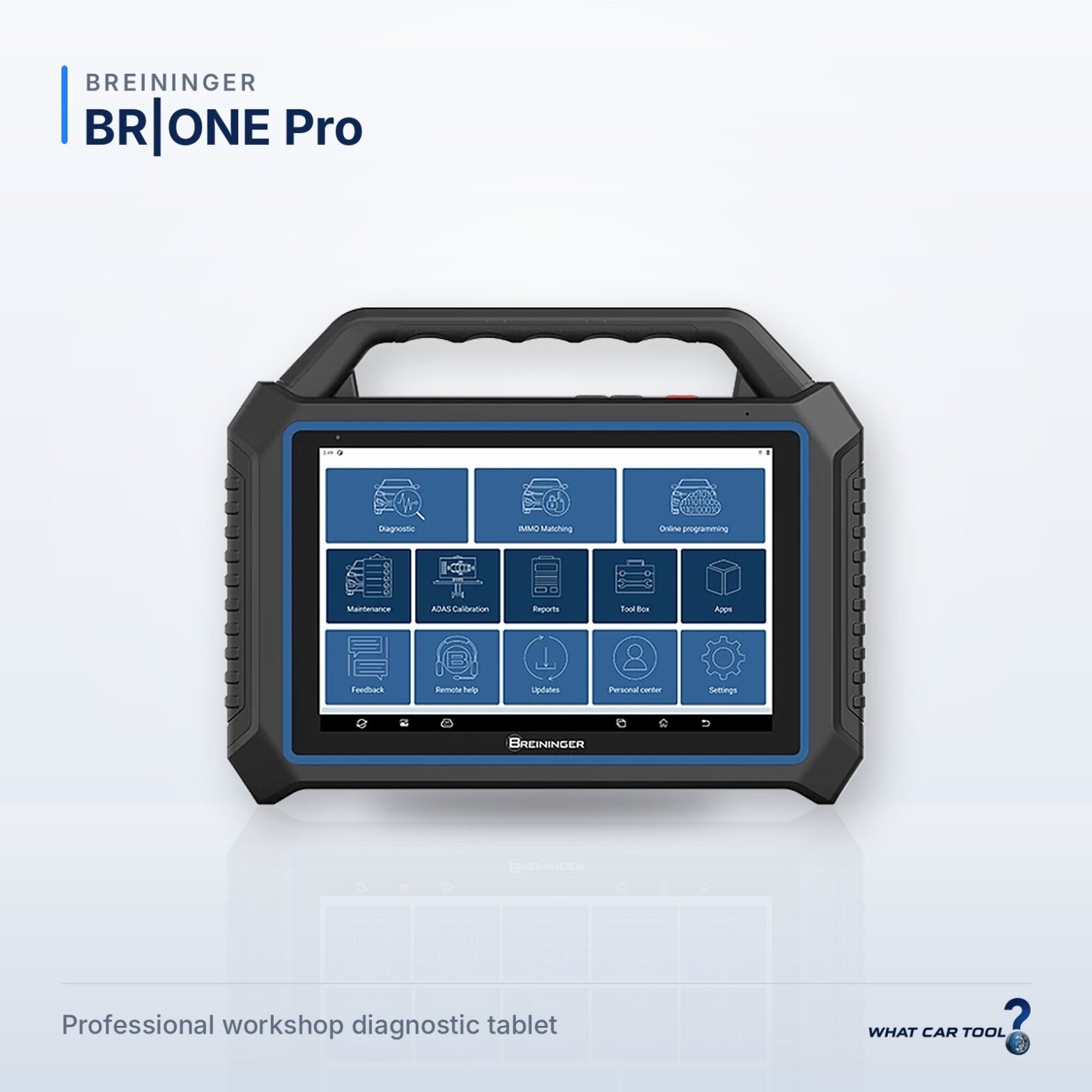 Breininger br one Pro diagnostic tablet front view studio