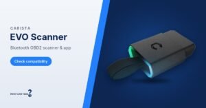 Carista EVO Scanner – product banner with Check compatibility button